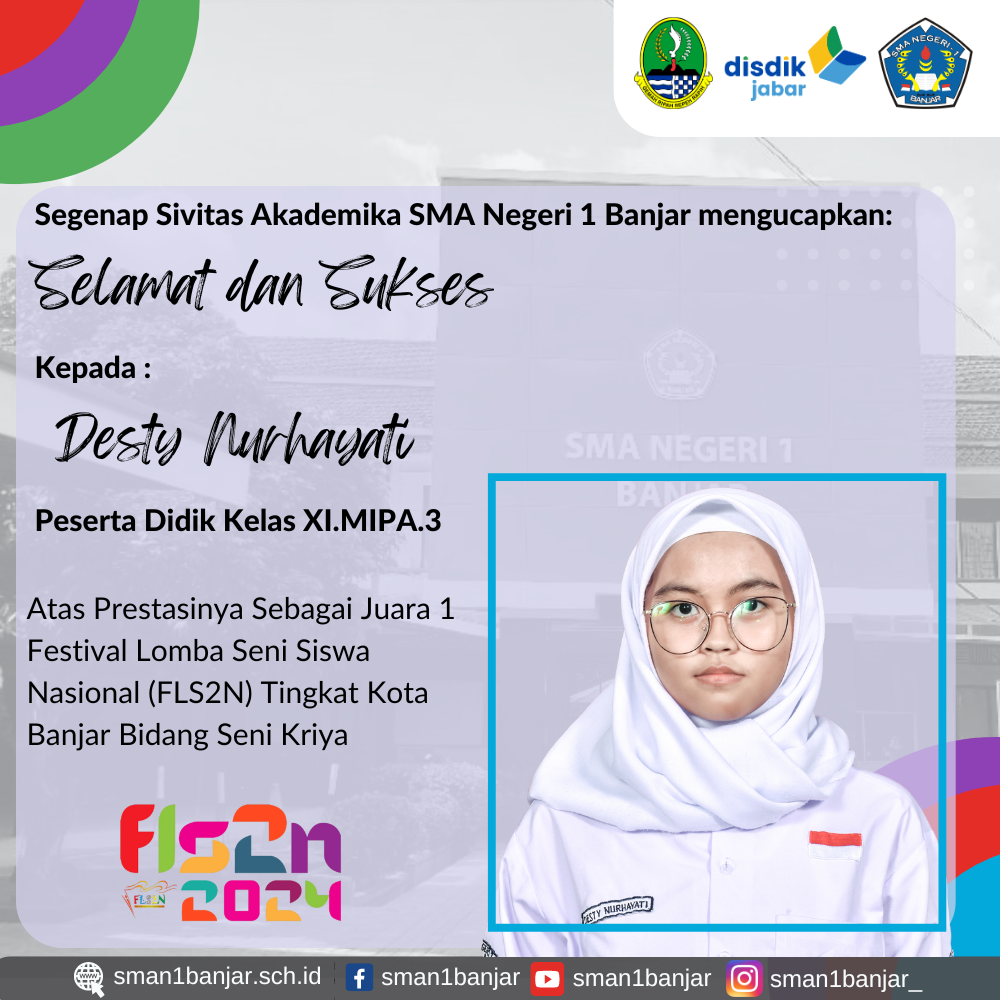 Juara 1 FLS2N-Seni Kriya Tingkat Kota Banjar